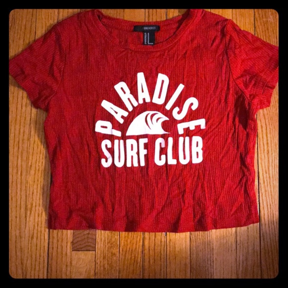 Cropped Forever 21 Tee
